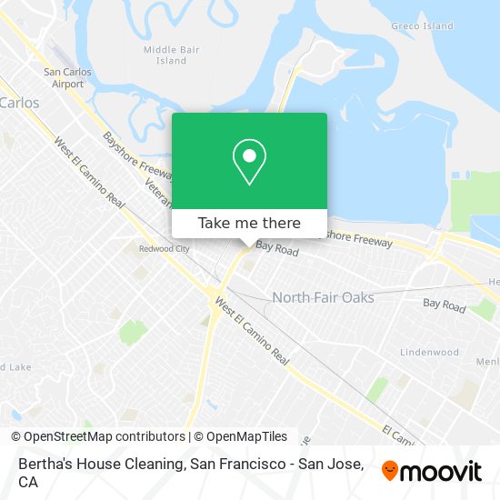 Bertha's House Cleaning map
