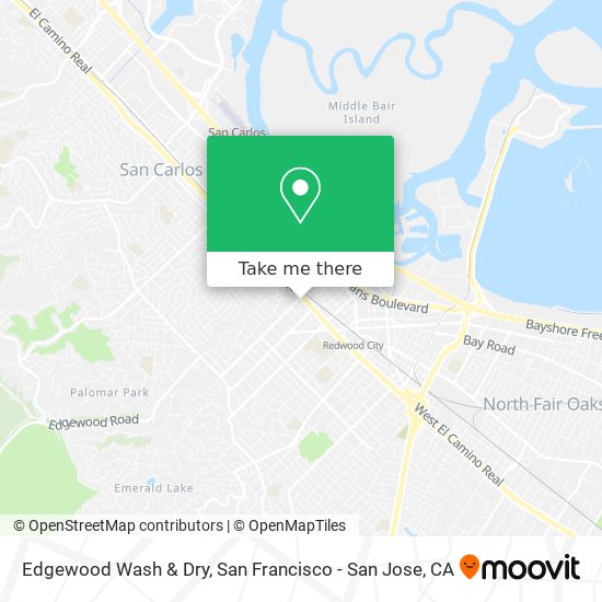 Edgewood Wash & Dry map