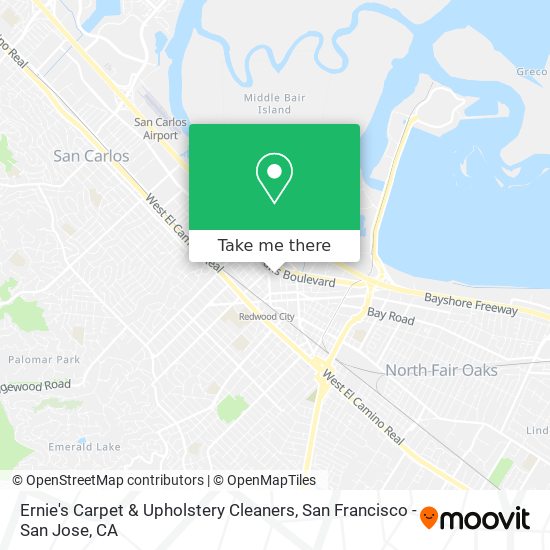 Mapa de Ernie's Carpet & Upholstery Cleaners