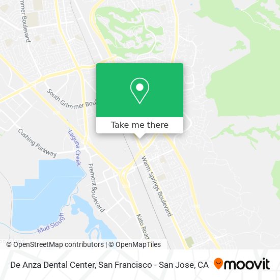 De Anza Dental Center map