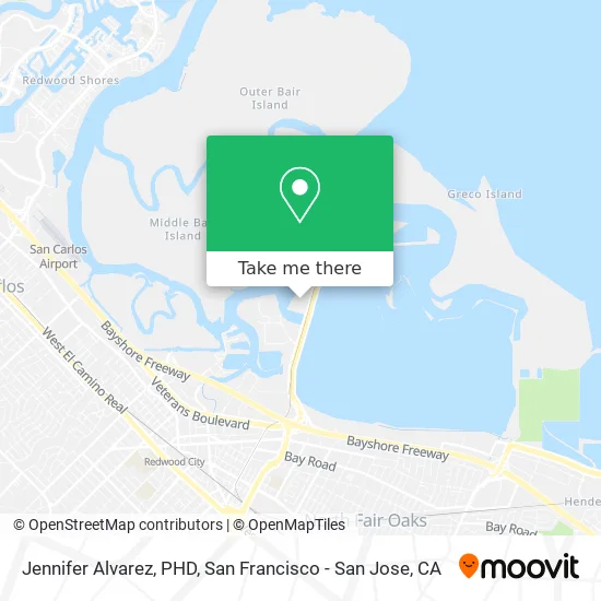 Jennifer Alvarez, PHD map