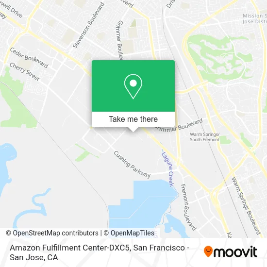Mapa de Amazon Fulfillment Center-DXC5