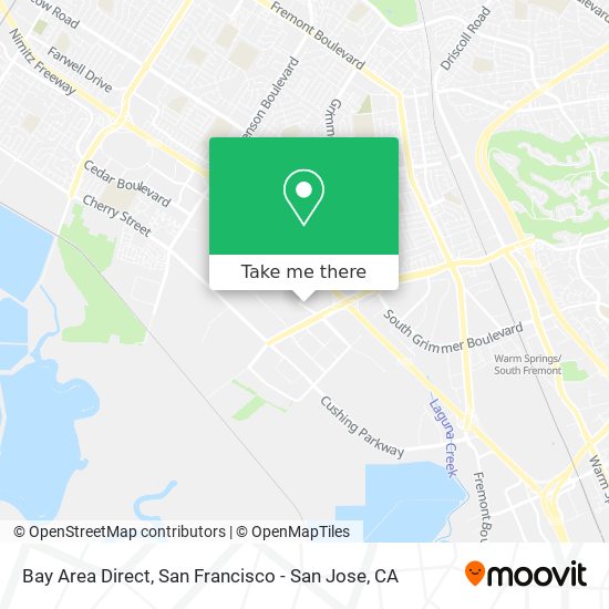 Bay Area Direct map