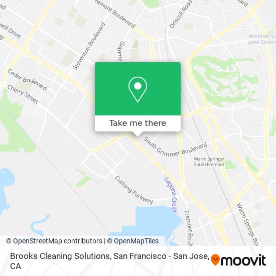 Mapa de Brooks Cleaning Solutions