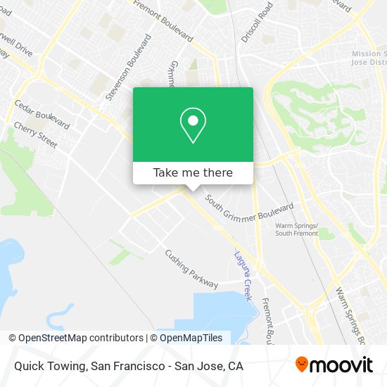 Quick Towing map