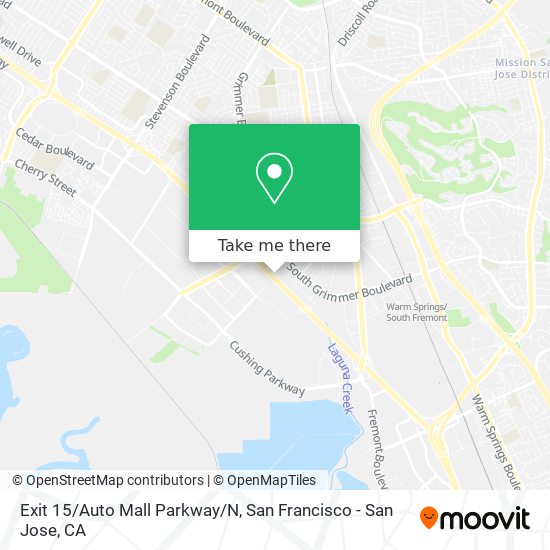 Exit 15/Auto Mall Parkway/N map