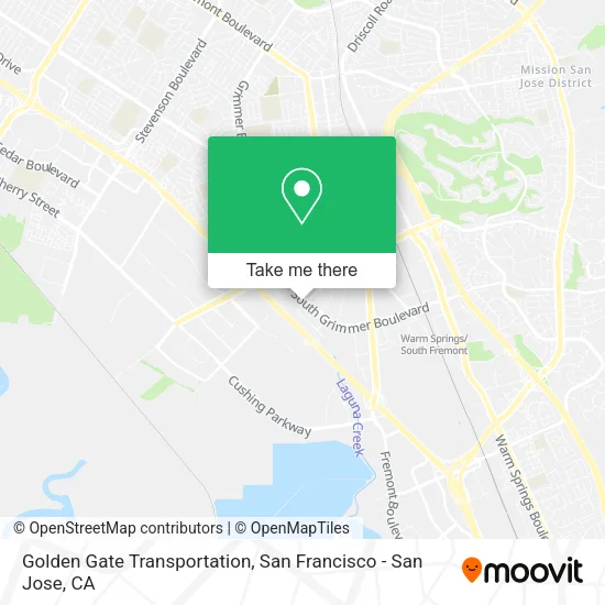 Mapa de Golden Gate Transportation