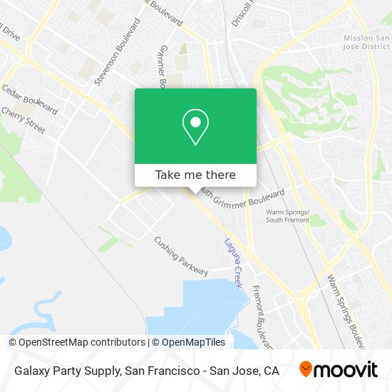 Galaxy Party Supply map