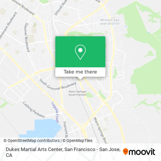 Dukes Martial Arts Center map