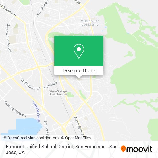 Fremont Unified School District map