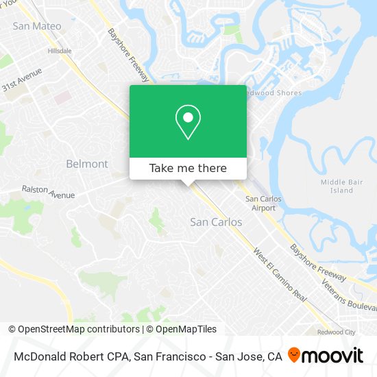 Mapa de McDonald Robert CPA