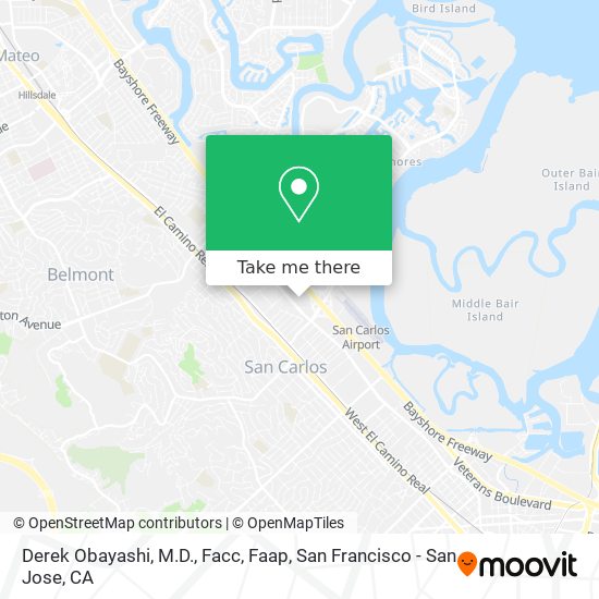 Mapa de Derek Obayashi, M.D., Facc, Faap