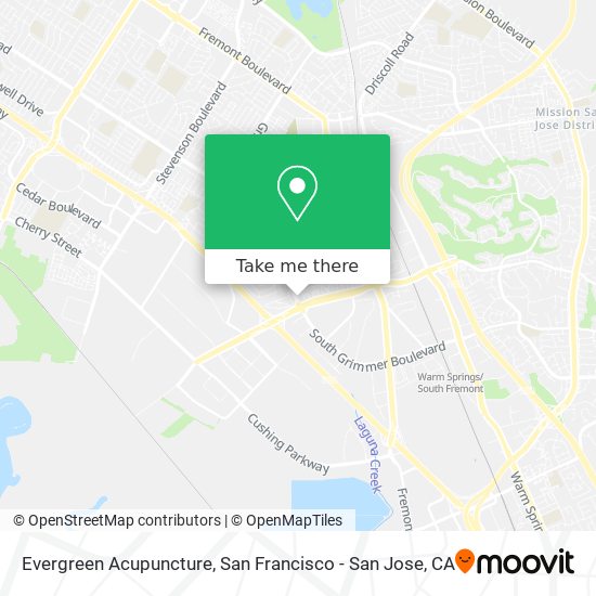 Evergreen Acupuncture map