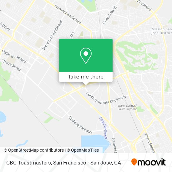 CBC Toastmasters map