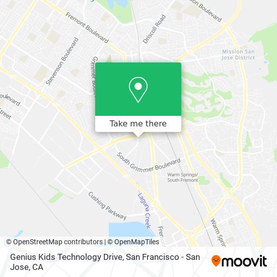 Mapa de Genius Kids Technology Drive