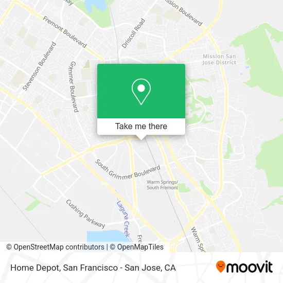 Mapa de Home Depot