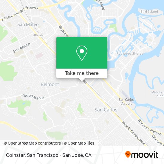 Mapa de Coinstar