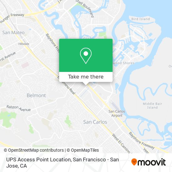 UPS Access Point Location map