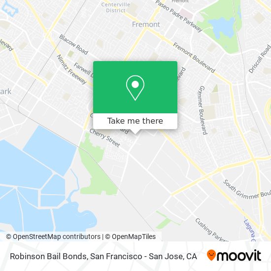 Robinson Bail Bonds map