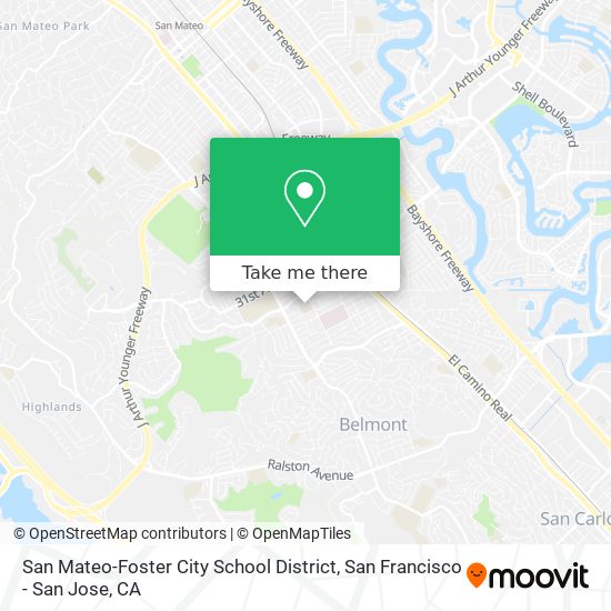 San Mateo-Foster City School District map