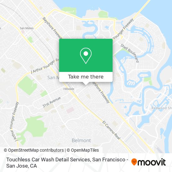 Touchless Car Wash Detail Services map