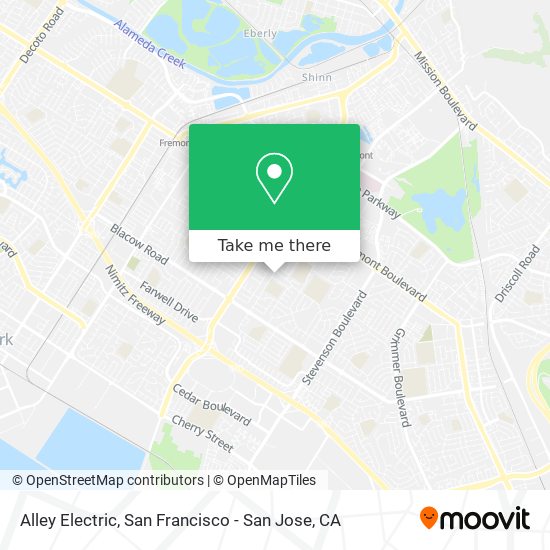 Alley Electric map