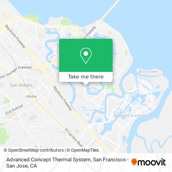 Advanced Concept Thermal System map