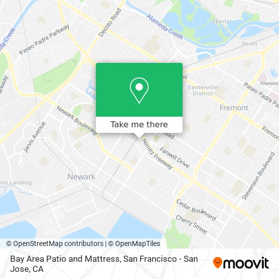 Bay Area Patio and Mattress map
