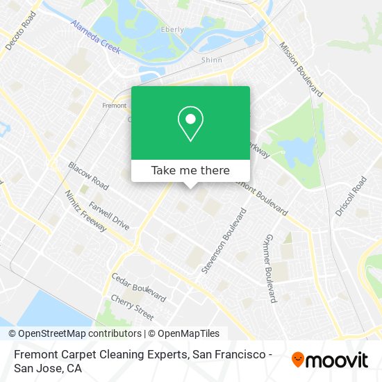 Mapa de Fremont Carpet Cleaning Experts