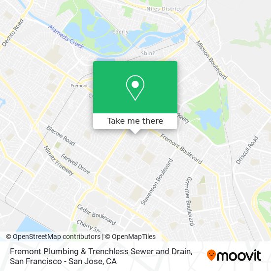 Mapa de Fremont Plumbing & Trenchless Sewer and Drain