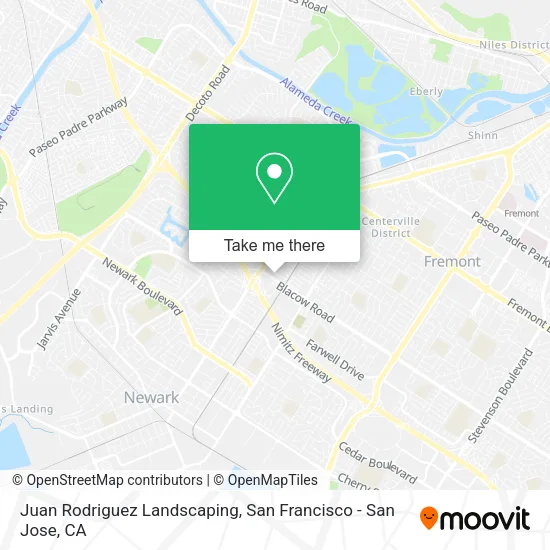 Mapa de Juan Rodriguez Landscaping