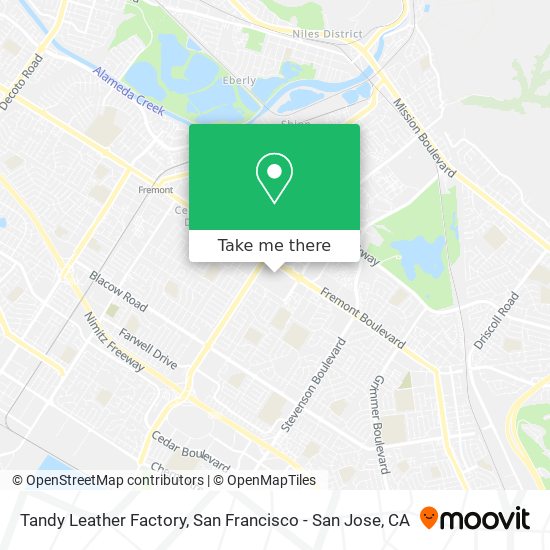 Tandy Leather Factory map