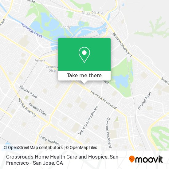 Mapa de Crossroads Home Health Care and Hospice