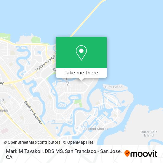 Mark M Tavakoli, DDS MS map