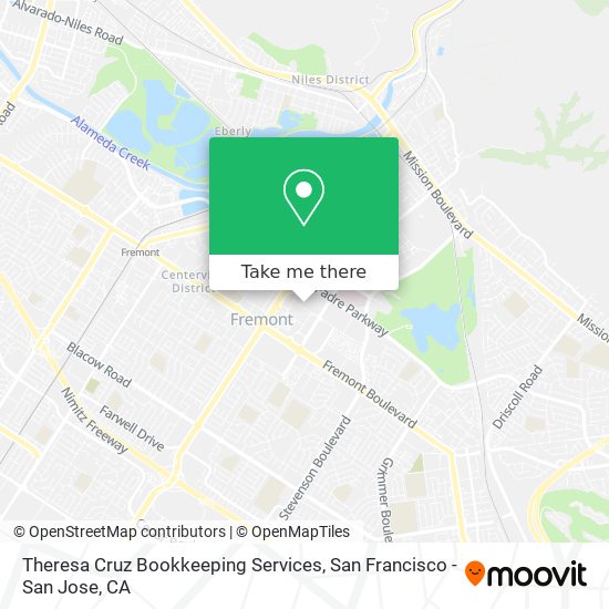 Theresa Cruz Bookkeeping Services map