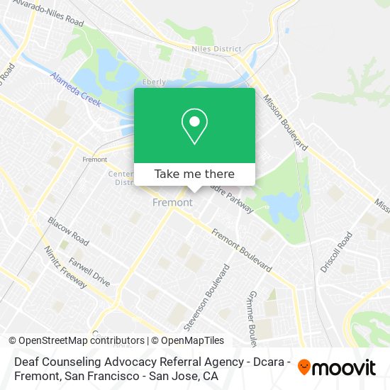 Deaf Counseling Advocacy Referral Agency - Dcara - Fremont map