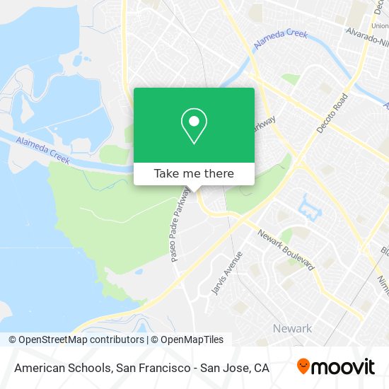 Mapa de American Schools