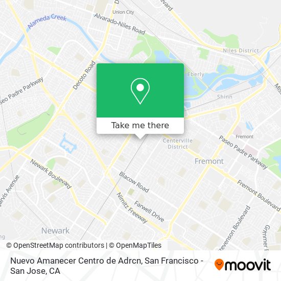 Nuevo Amanecer Centro de Adrcn map