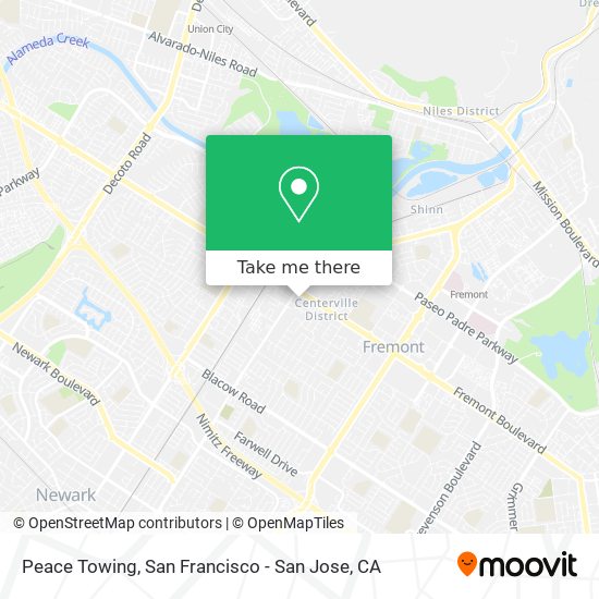 Peace Towing map