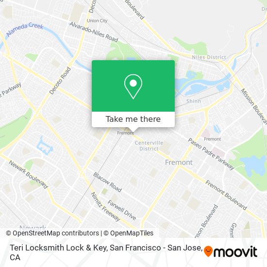 Teri Locksmith Lock & Key map