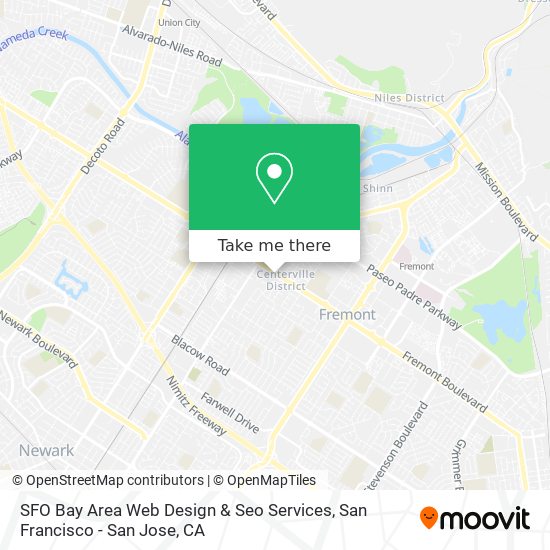 SFO Bay Area Web Design & Seo Services map