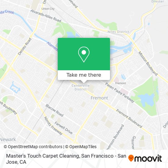 Master's Touch Carpet Cleaning map