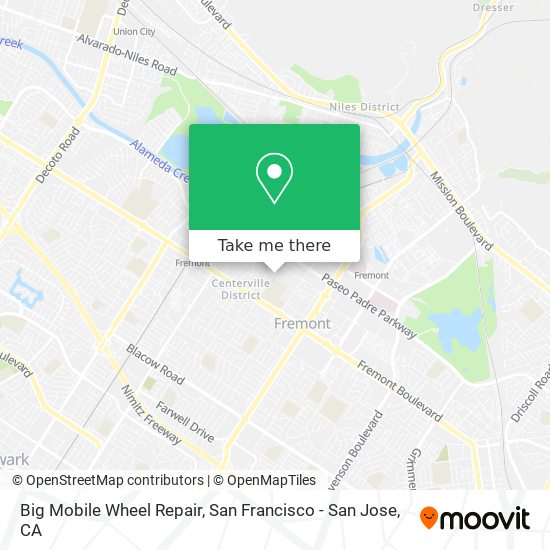 Mapa de Big Mobile Wheel Repair