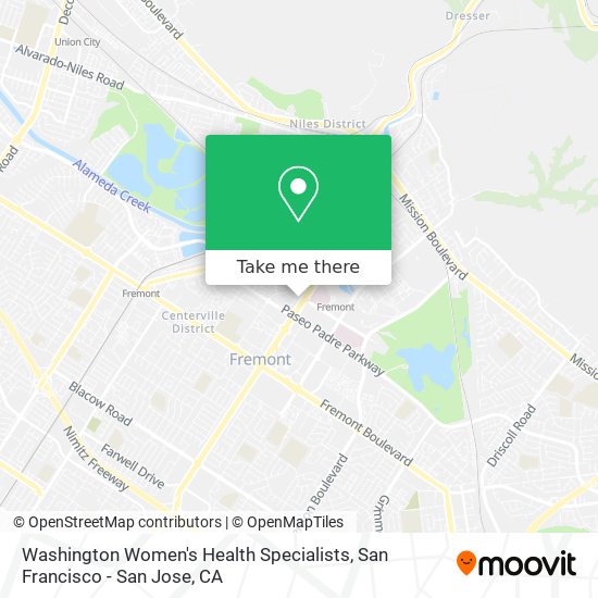 Mapa de Washington Women's Health Specialists