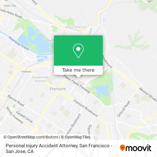 Personal Injury Accident Attorney map