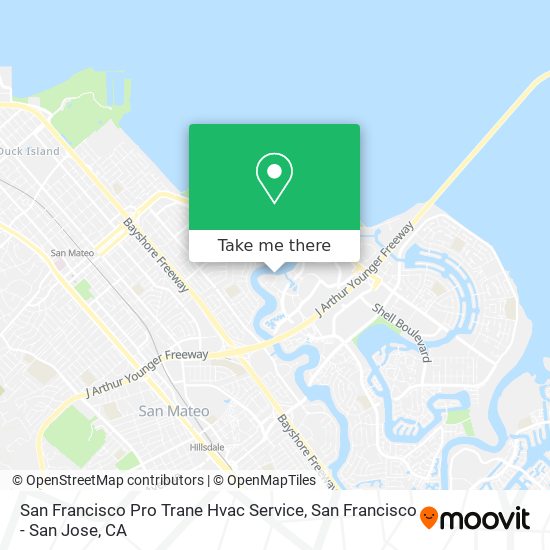 San Francisco Pro Trane Hvac Service map