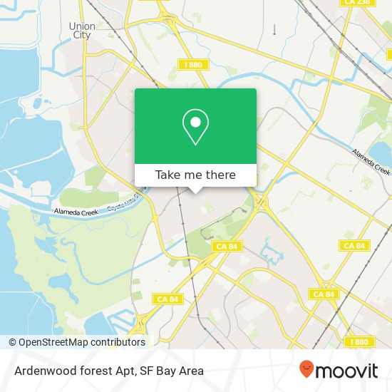 Mapa de Ardenwood forest Apt