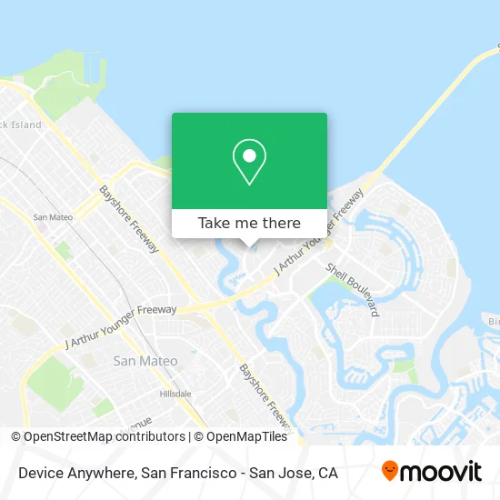 Device Anywhere map