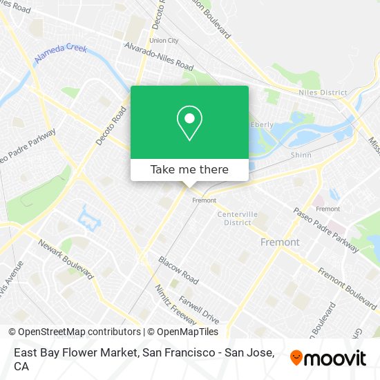 East Bay Flower Market map