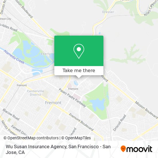 Mapa de Wu Susan Insurance Agency